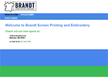 Tablet Screenshot of brandtlettering.com